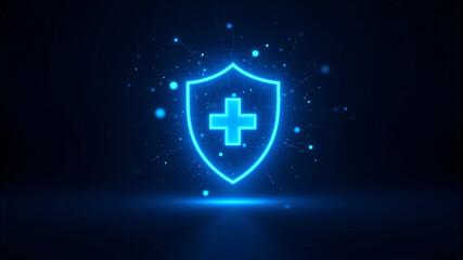 Obraz premium Innovative Digital Shield for Enhanced Healthcare Security