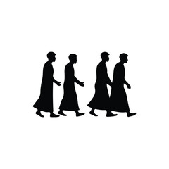 Man  Icon Silhouette black and white