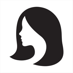 vector silhouette of a woman