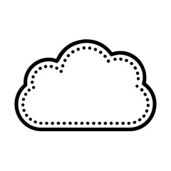 Cloud computing icon for internet data storage and communication technology concept