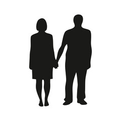 Couple silhouette, romance, love, relationship