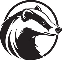 Tribal vector illustration of wild animals, featuring a wolf, bear, and black and white bear head designs, perfect for a tattoo or logo