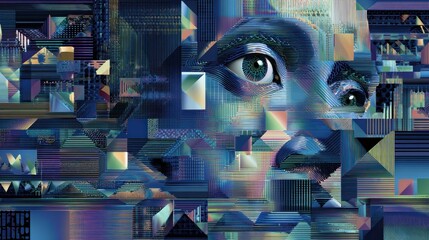 Abstract digital portrait