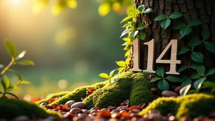 autumn leaves on a wooden background