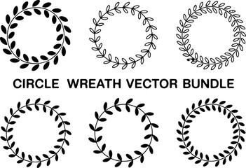 Elegant Circle Wreath Vector Bundle