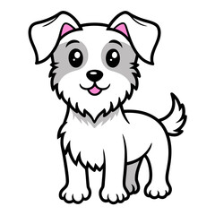 dog vector image