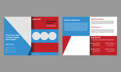 Modern bifold brochure template for your business