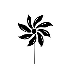 windmill silhouette icon