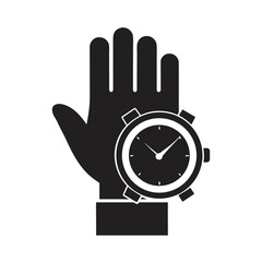 Gloves And Wristwatch Vintage Style Illustration