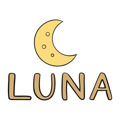 Luna typography features elegant, rounded letterforms with a celestial, modern style—perfect for dreamy, minimalist, and space-inspired design projects.
