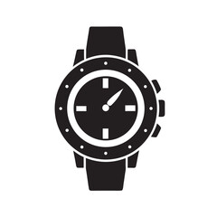Diver Wristwatch Vintage Style Silhouette Design