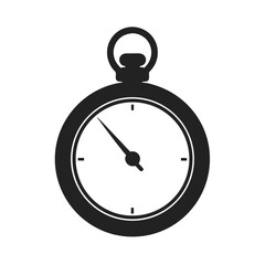 Tilted Vintage Pocket Watch Vector Design