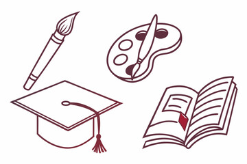 set of hand drawn vector icons