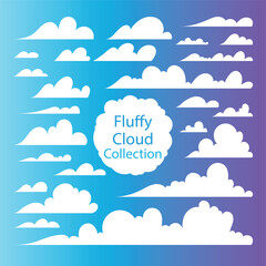 Dreamy Soft Fluffy Cloud Scene