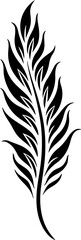 Obraz premium Tribal Feather Tattoo design vector graphics