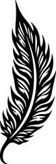 Obraz premium Tribal Feather Tattoo design vector graphics