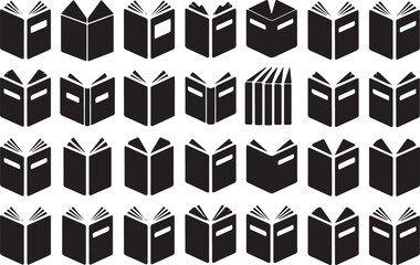 Open and closed books open book reading