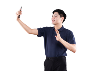 The Art of Connection: A modern individual engaging in a video call, arms outstretched in a gesture of welcome or sharing, seamlessly connecting with an unseen audience.