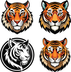 Tiger Roaring. Tiger Head Tattoo. Mascot Creative Design ,Tiger Head

