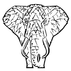 elephant in the form of a tree