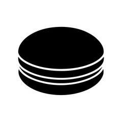 Macaron With Filling Icon Vector Flat Clean