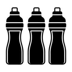 Sports Drink Bottle Vector Flat Clean