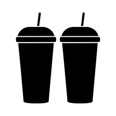 Smoothie Cup With Straw Icon Vector Flat Clean