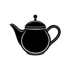 Teapot With Lid Vector Flat Clean Isolated