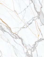 白大理石の高級テクスチャ – ゴールドとグレーの繊細なベイン模様Luxury White Marble Texture with Elegant Gold and Gray Veins – High Resolution Background