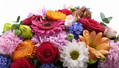 flower cluster bunch of different flowers