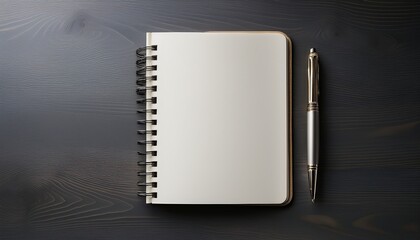 a blank notebook with a pen ready to be filled symbolizing the start of a new chapter