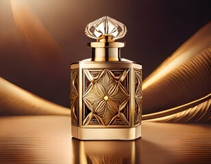 gold luxury perfume bottle
