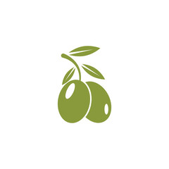 Vector olive icon logo, simple, elegant