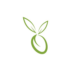 Vector olive icon logo, simple, elegant