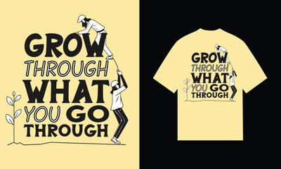 Obraz premium Two people climbing text on yellow background quote