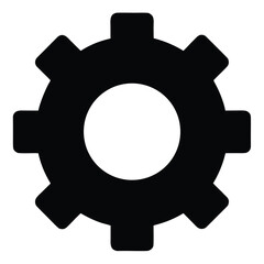 Setting Silhouette vector icon on white background