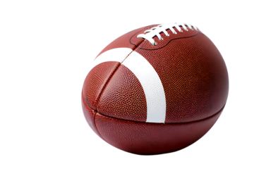 American football isolated on transparent background
