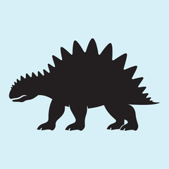 Fototapeta premium Stegosaurus Silhouette