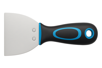 Paint scraper tool isolated on transparent background