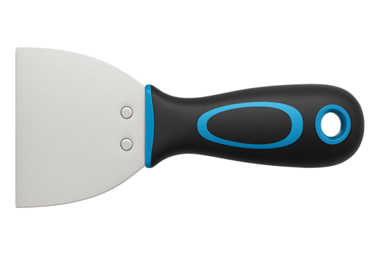 Paint scraper tool isolated on transparent background