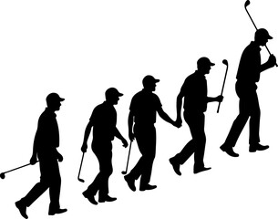 Obraz premium player, golf club, golf ball, action, outdoor vector