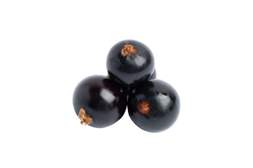 Blackcurrants, isolated on transparent background, PNG