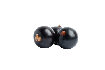 Three Jabuticaba Berries, isolated on transparent background, PNG