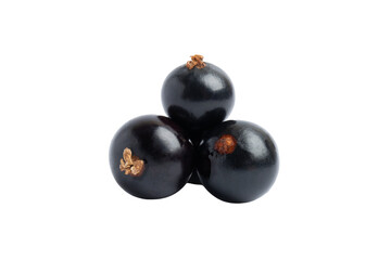 Blackcurrants, isolated on transparent background, PNG