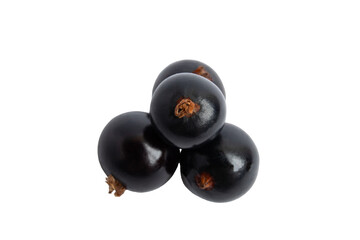 Blackcurrants, isolated on transparent background, PNG