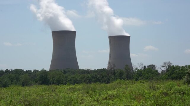 Montgomery County, Pennsylvania &ndash; June 22, 2025:  The Limerick Generating Station Cooling Towers 