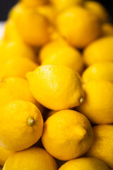 Pile of Fresh Yellow Lemons – Close-up