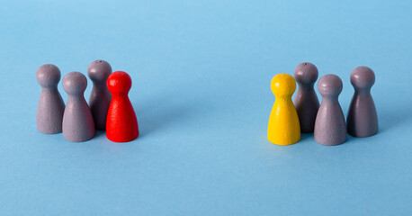 business concept. leadership and competition