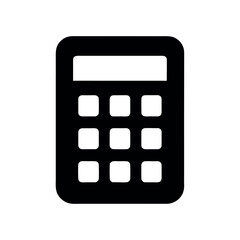 Calculator App Flat Display Icon Vector Illustration