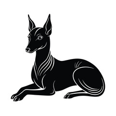 Xoloitzcuintli Mexican Hairless Dog Resting Peacefully